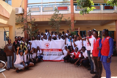 La croix rouge burkinabè était présente à l'ISSH lors de la journée mondiale de l'éducation, célébrée le 24 janvier 2024.